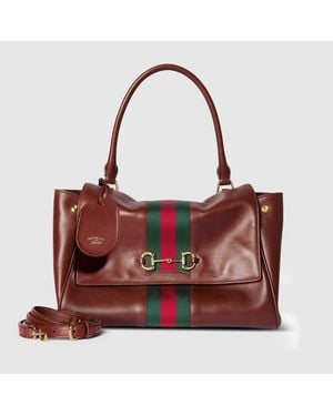Gucci Paparazzo Medium Top Handle Bag, Leather - Red