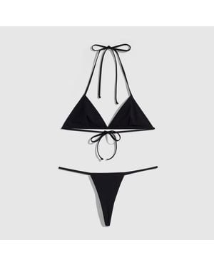 Gucci Stretch Jersey Bikini With Interlocking G - Black