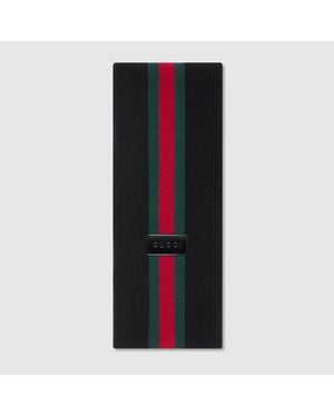 Gucci Sciarpa A Righe - Nero