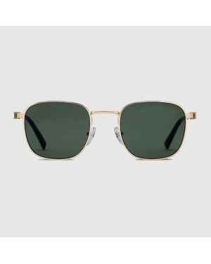 Gucci Round Frame Sunglasses - Brown