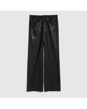 Gucci Light Wool Pants With Chintzed Finish, Size 48, Ready-To-Wear - Black
