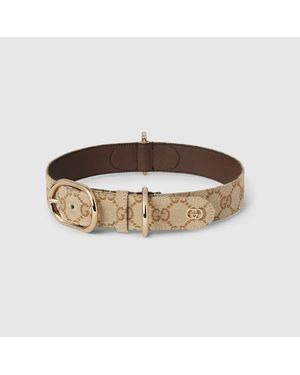 Gucci Collar Grande/Extragrande Para Mascotas, Talla - Marrón
