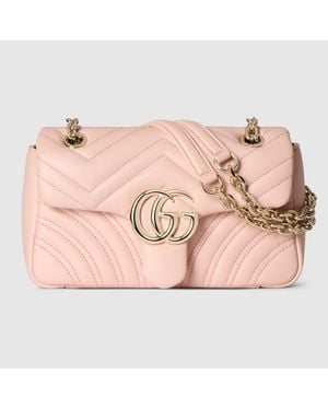 Gucci Gg Marmont Small Shoulder Bag - Pink