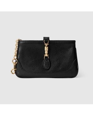 Gucci Jackie Zip Key Pouch - Black