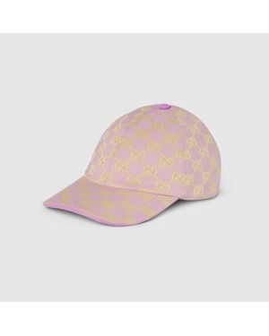 Gucci Gg Canvas Baseball Hat - Pink