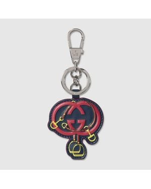 Gucci Keychain With Interlocking G - Blue