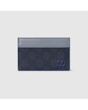 Gucci Gg Kartenetui Mit Blassblauem Besatz