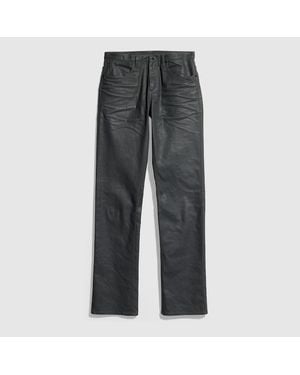 Gucci Slim Fit Resinated Twill Cotton Trousers - Grey