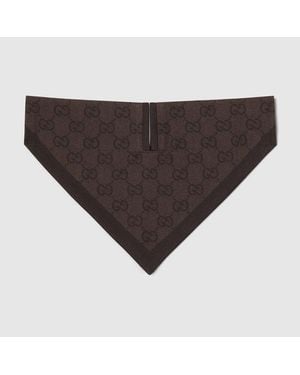 Gucci Bandana Grande/Extragrande Para Mascotas, Talla - Marrón