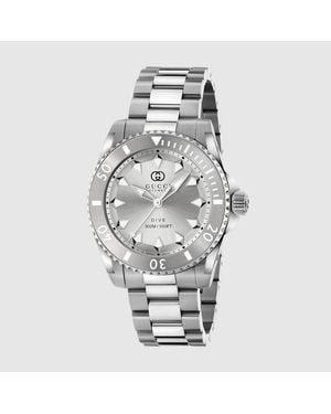 Gucci Dive Watch, 40Mm, Steel - Metallic