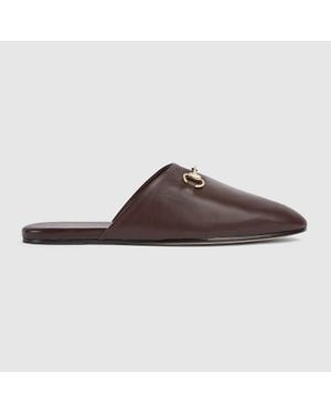 Gucci Sabot Uomo Con Morsetto, Taglia - Marrone