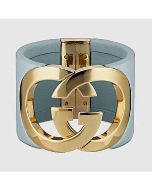 Gucci Interlocking Cuff Bracelet - Metallic