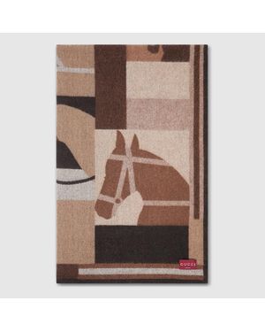 Gucci Manta De Lana Y Cashmere - Marrón