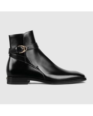 Gucci Bottines À Boucles Pour Homme, Taille - Noir