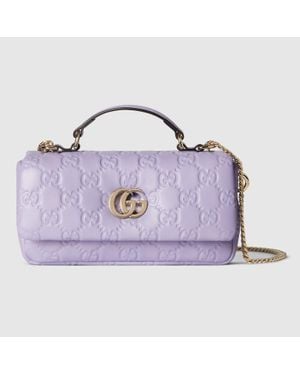 Gucci Borsa A Mano Gg Milano Misura Piccola - Viola