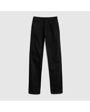 Gucci Washed Cotton Denim Trousers - Black