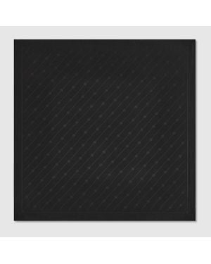 Gucci Interlocking G Chain Silk Carré - Black