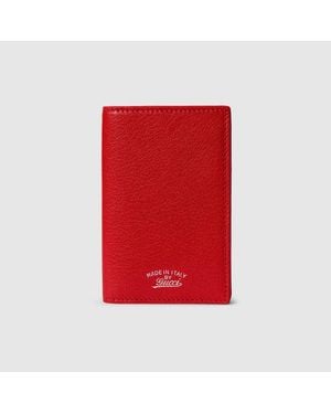 Gucci Lira Card Case - Red