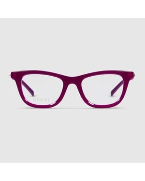 Gucci Monture Optique Œil-De-Chat - Violet