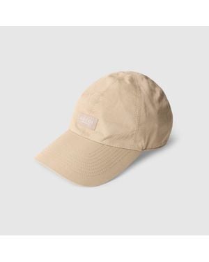 Gucci Cotton Canvas Baseball Hat - Natural