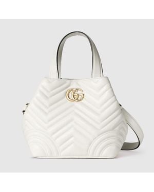 Gucci Betty Small Tote Bag, Leather - White