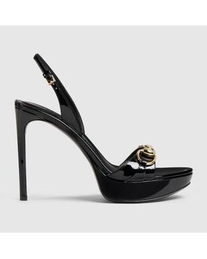 Gucci Donna Platform Sandal, Leather - Black