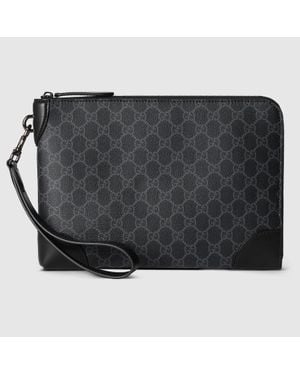 Gucci Portadocumenti Gg Emblem Misura Piccola - Nero