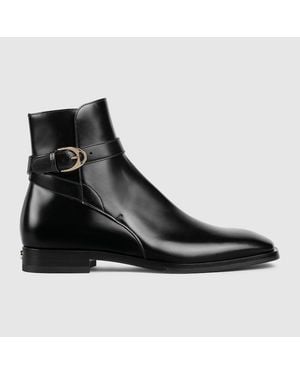 Gucci Boot With Buckle, Uk - Black