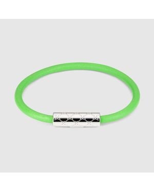 Gucci Bracciale Con Dettaglio Gg, Taglia - Verde