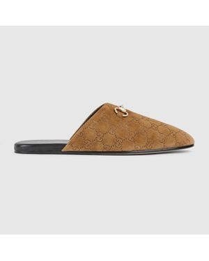 Gucci Sabot Uomo Con Morsetto, Taglia - Marrone