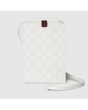 Gucci Gg Card Case, Gg Canvas - White