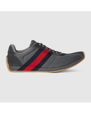 Gucci Tempo Trainer, Fabric - Grey