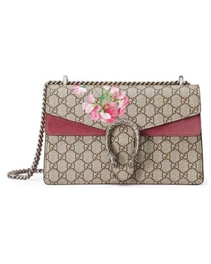 Gucci 2016 Re-edition Dionysus GG Blooms Bag - Natural