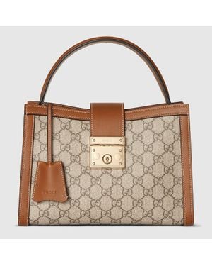 Gucci Mittelgroße Padlock Henkeltasche - Braun