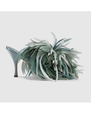 Gucci Slide Sandal, Size 35 It - Green