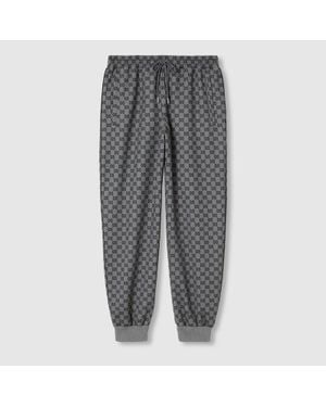 Gucci Printed Gg Neoprene Jogging Pant - Grey