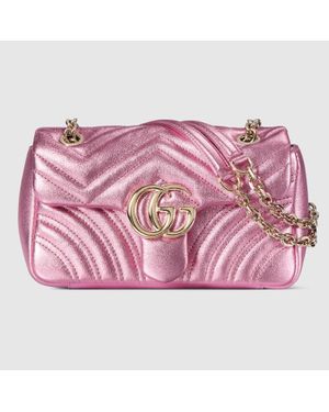 Gucci Gg Marmont Small Shoulder Bag - Pink