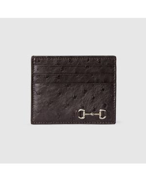 Gucci Tarjetero Con Horsebit - Negro
