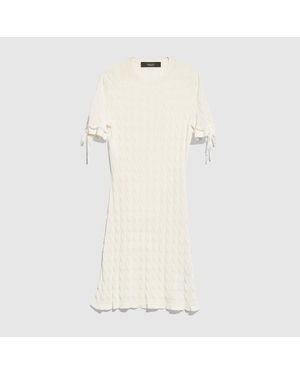 Gucci Braided Cotton Blend Dress - Natural