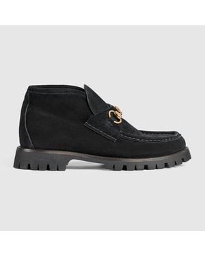 Gucci Ankle Boot With Horsebit - Black