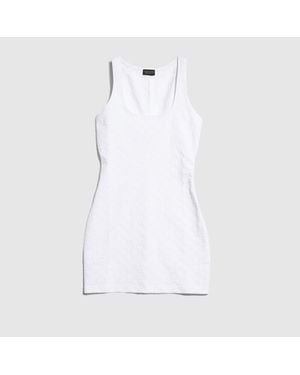 Gucci Gg Jersey Jacquard Dress - White