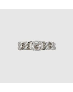Gucci Interlocking Ring - White