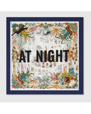 Gucci 90 X 90 Project Printed Silk Carré, Silk - Metallic