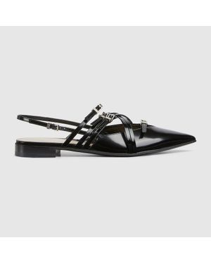 Gucci Ballerina Donna Con Fasce Incrociate, Taglia - Nero
