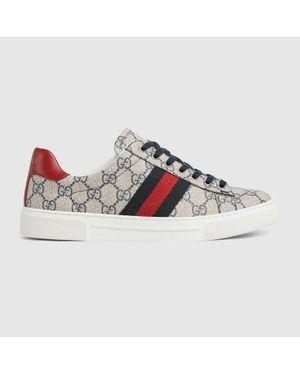 Gucci Baskets Ace Avec Bande Web Pour Femme, Taille - Gris