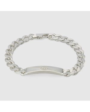 Gucci Armband Mit Diagonalem GG - Mettallic