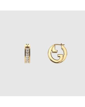 Gucci Mini Orecchini Blondie Con Cristalli - Metallizzato