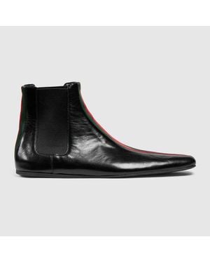 Gucci Cupertino Ankle Boot, Uk - Black