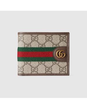 Gucci Cartera Con Dos Pliegues Ophidia - Multicolor