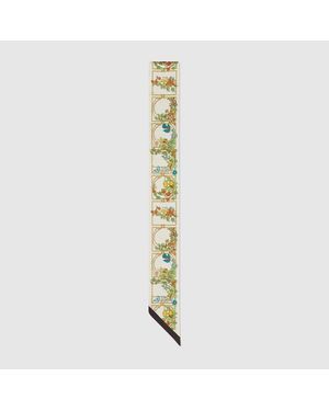 Gucci Band Aus Seide Mit Print - Mettallic